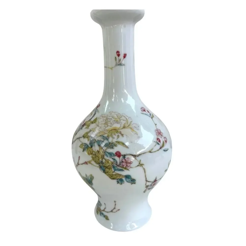 VTG Lenox The Peony Vase Qing Emperor Collection Porcelain Vase 11